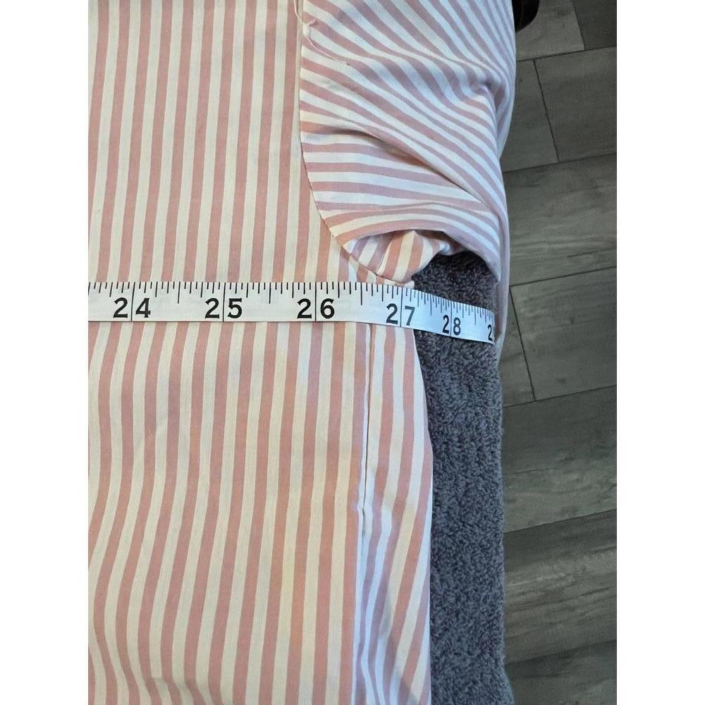 NWOT MALENE BIRGER Maye Pink Stripe Oversized Shirt|Scandi-Chic Coastal|Size 10 - Picture 6 of 7